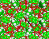 (Hydrocarbon molecules packed within the pores of ZSM-5.)