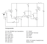 (A 1.5 volt (AAA battery) am receiver circuit diagram)