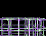 (The surface of sodium chloride, NaCl.)